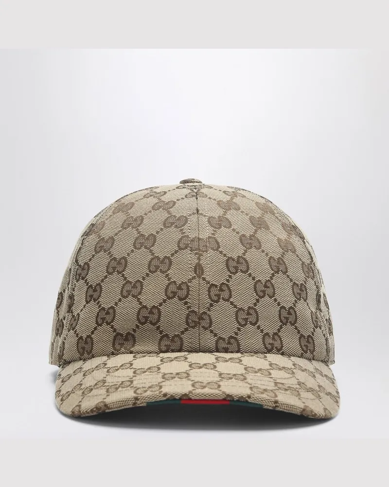Gucci Baseballkappe aus beigem GG-Stoff Beige