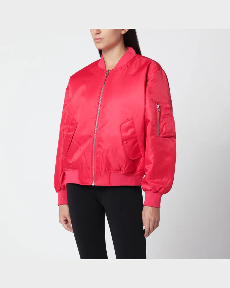 Anine Bing Rote Leon Bomberjacke mit Reißverschluss Red