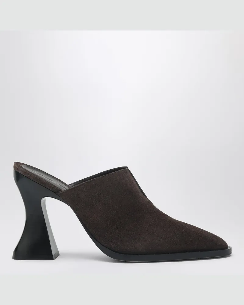 Bottega Veneta Mule Cha-Cha aus dunkelbraunem Wildleder Brown