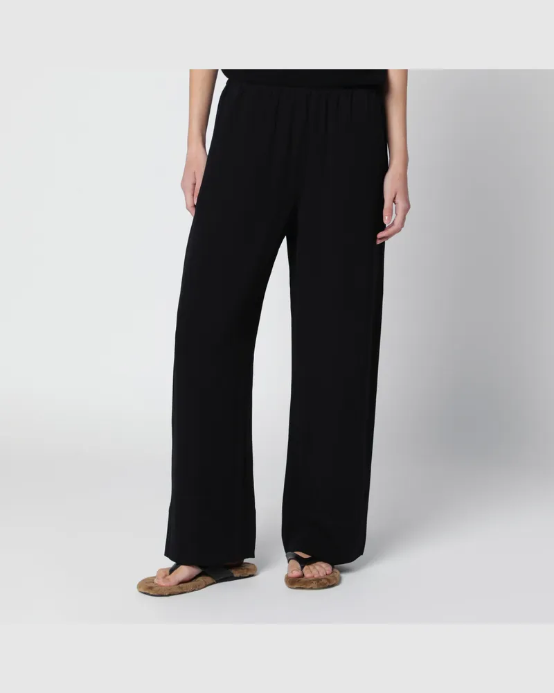 Totême Schwarze Hose aus Viskose Black