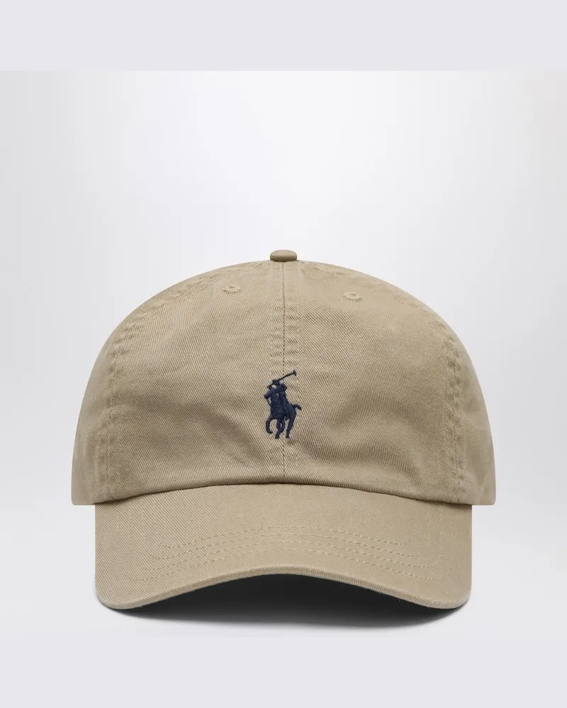 Ralph Lauren Khakifarbene Baseballkappe mit Logo Beige