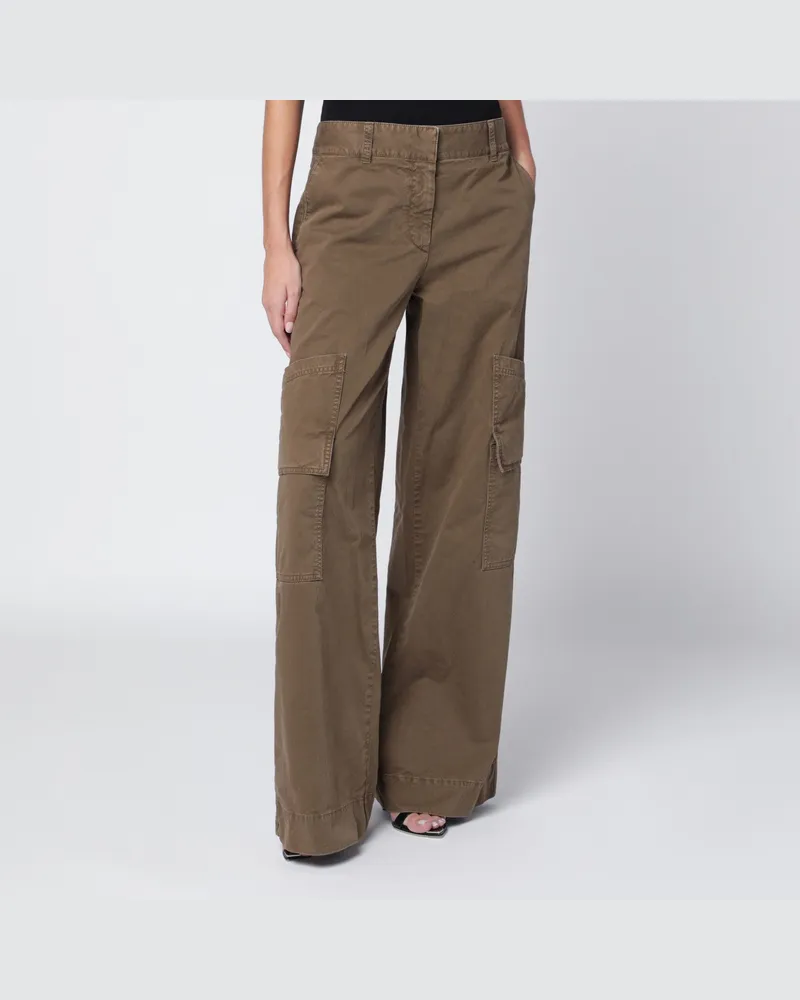 OFF-WHITE Braune Cargo-Hose aus Baumwolle Green