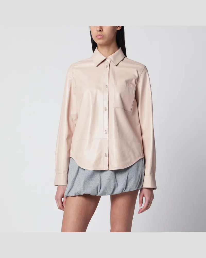 Loewe Hemd aus Lammnappa in Hellrosa Pink