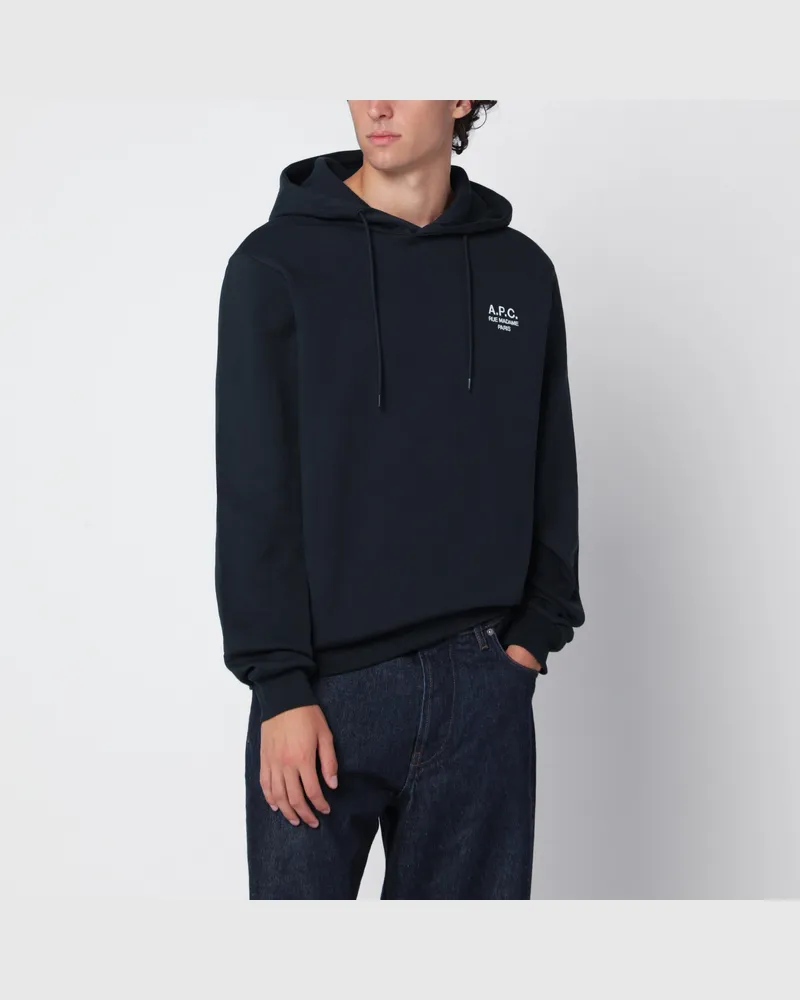 A.P.C. Marineblauer Baumwoll-Hoodie Blue