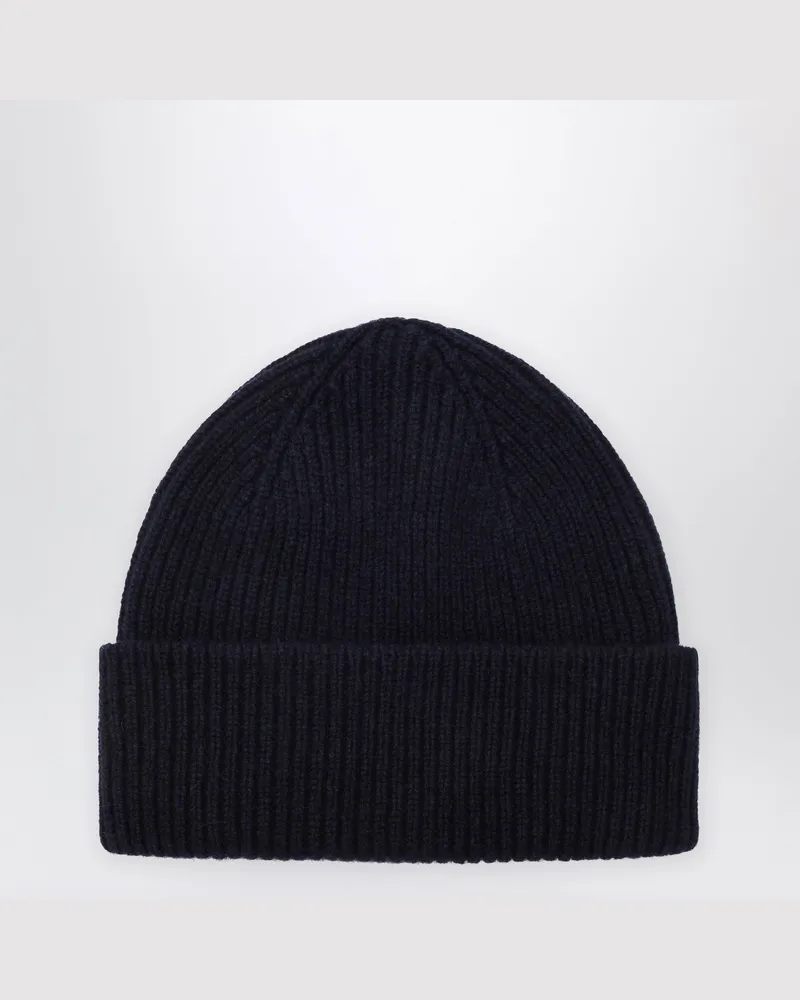 Le Bonnet Beanie aus Wolle und Caregora in Midnight Blue