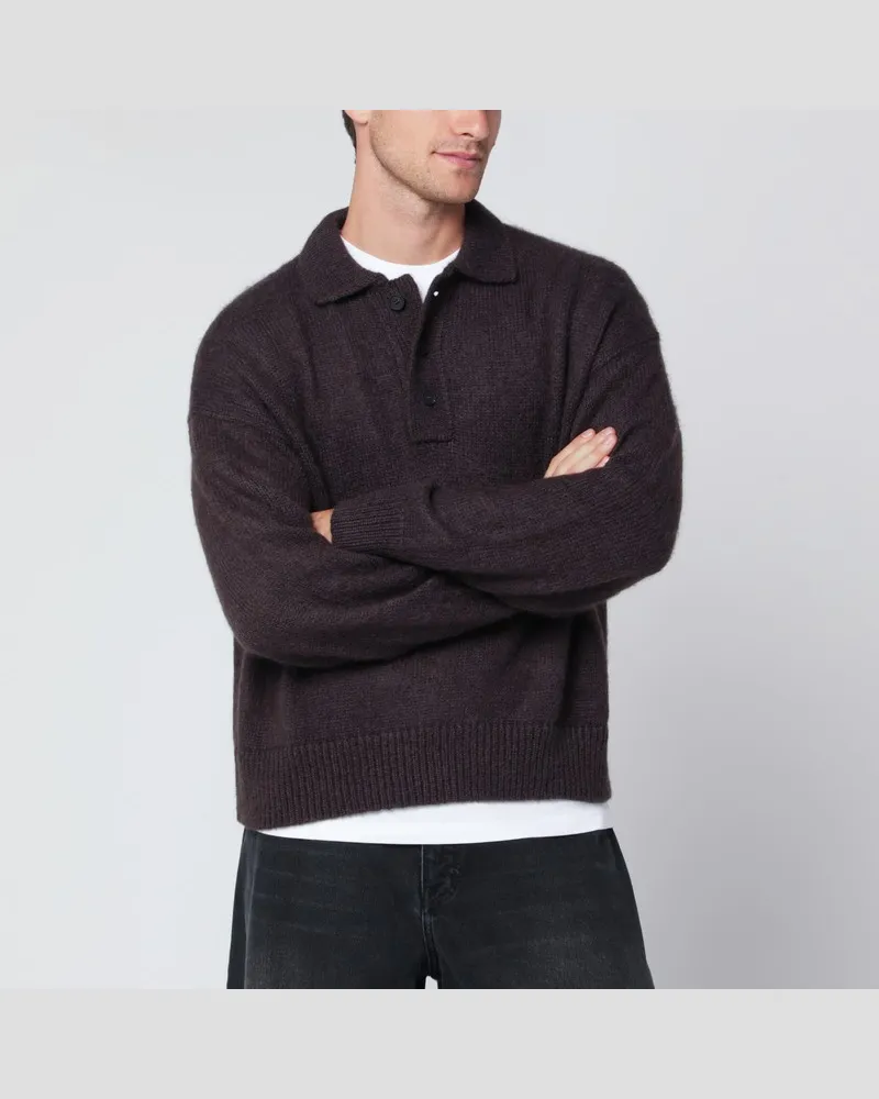 Studio Nicholson Brauner Pullover aus Mohairmischung Braun