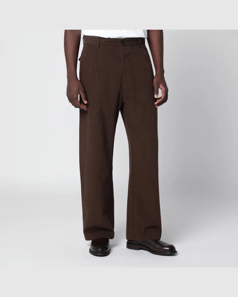 Loro Piana Braune Hose aus Baumwolle Brown