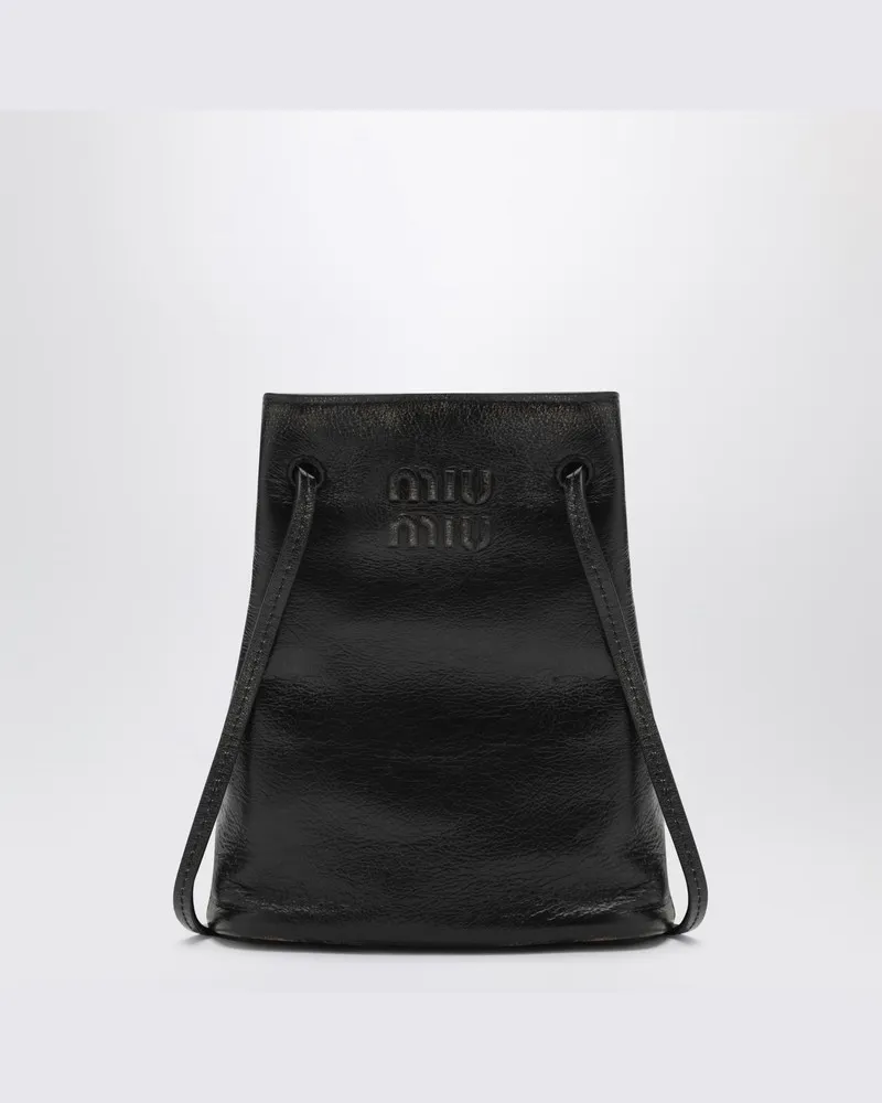 Miu Miu Pouch aus braunem Nappa Braun