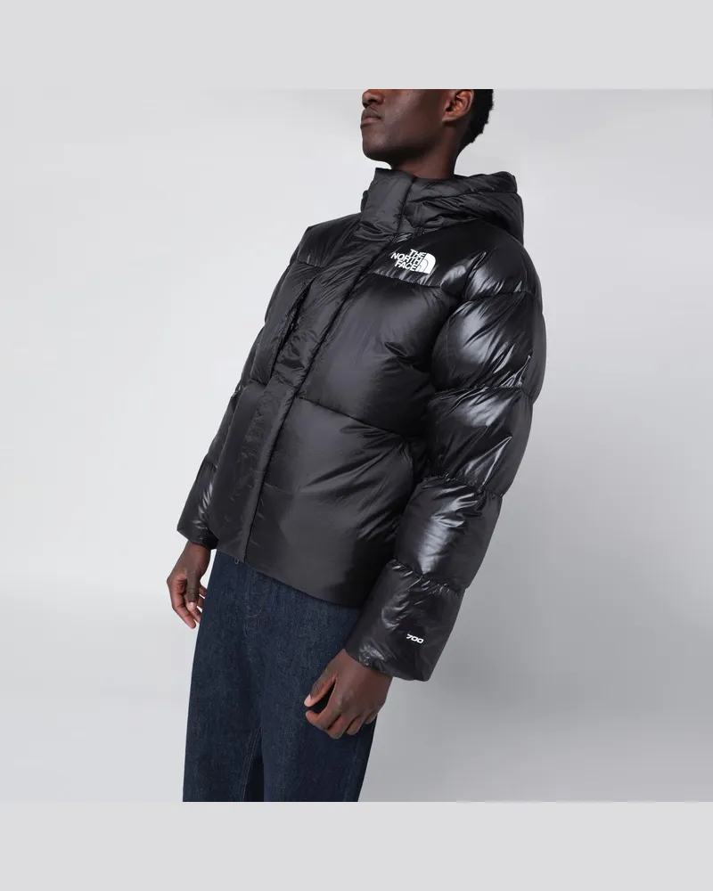 The North Face Schwarze Daunenjacke aus Pertex Hellblau