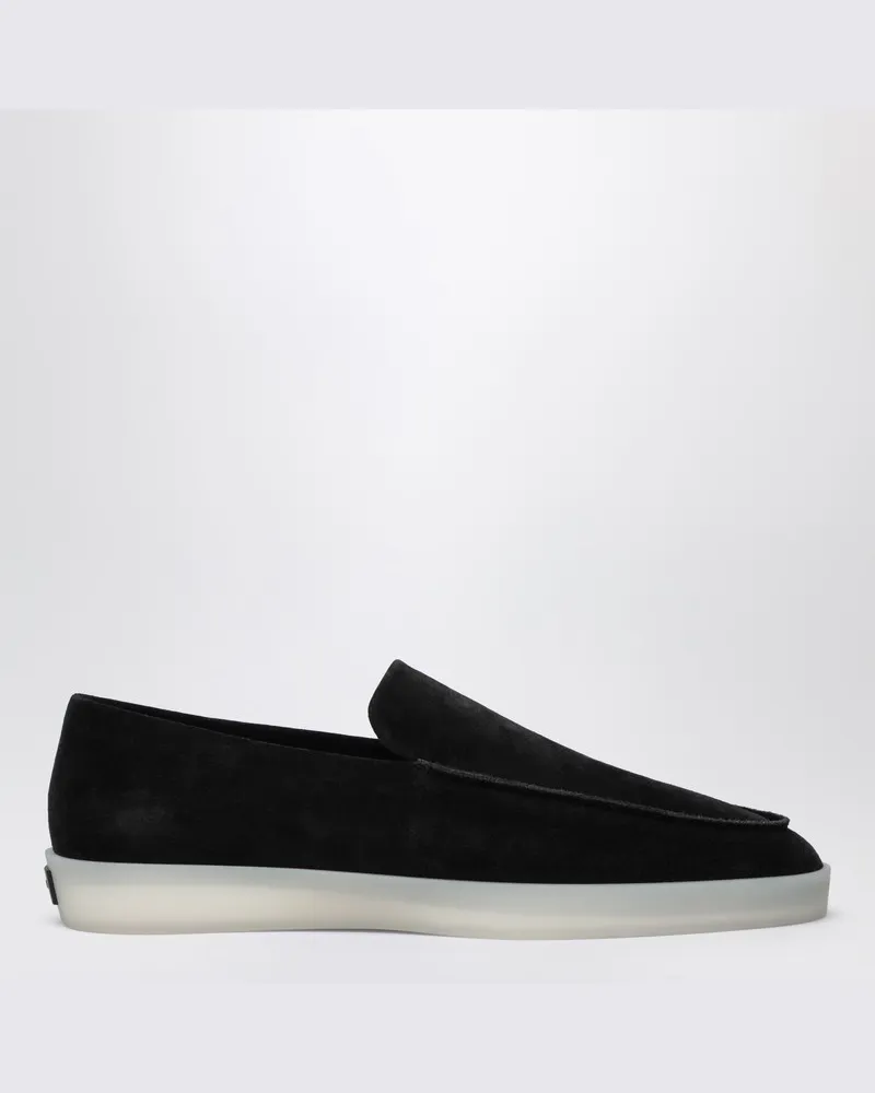 Fear of God Schwarze Mokassins aus Wildleder Schwarz