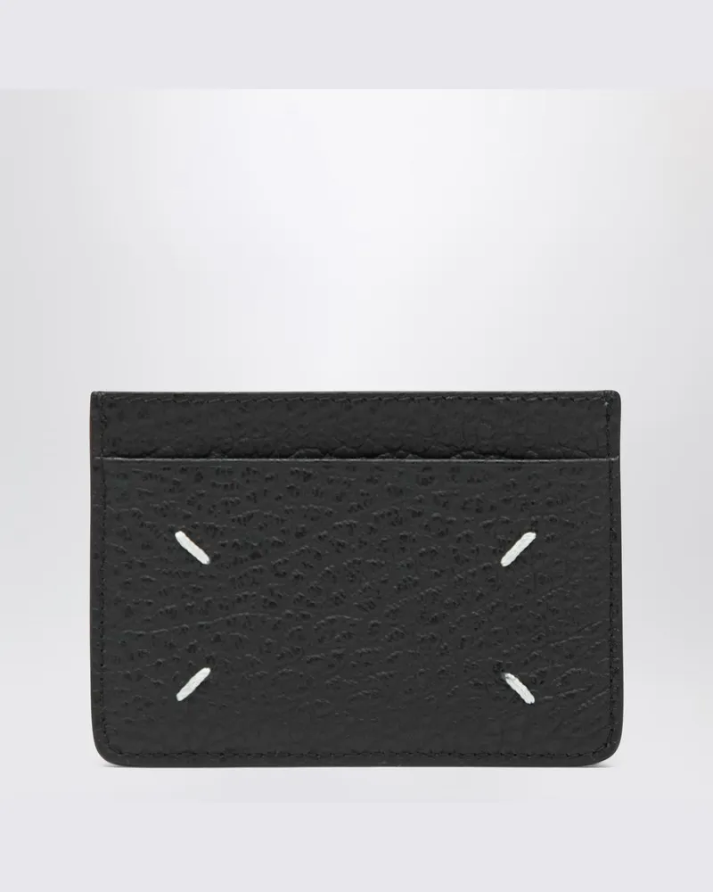 Maison Margiela Schwarzes Kreditkartenetui Four Stitches 