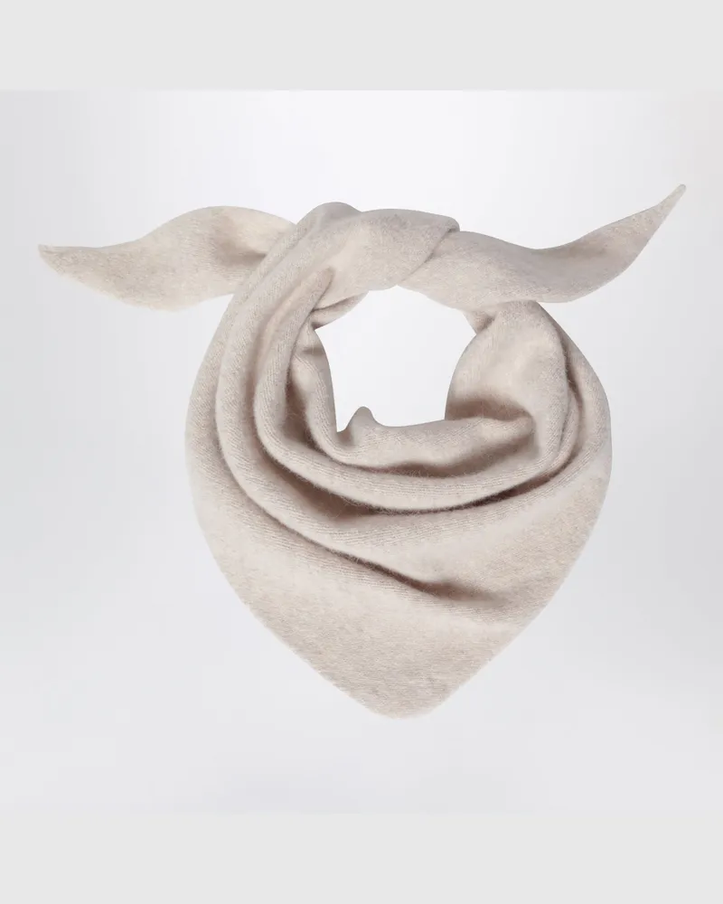 Le Bonnet Bandana aus Wolle und Caregora in Ivory White
