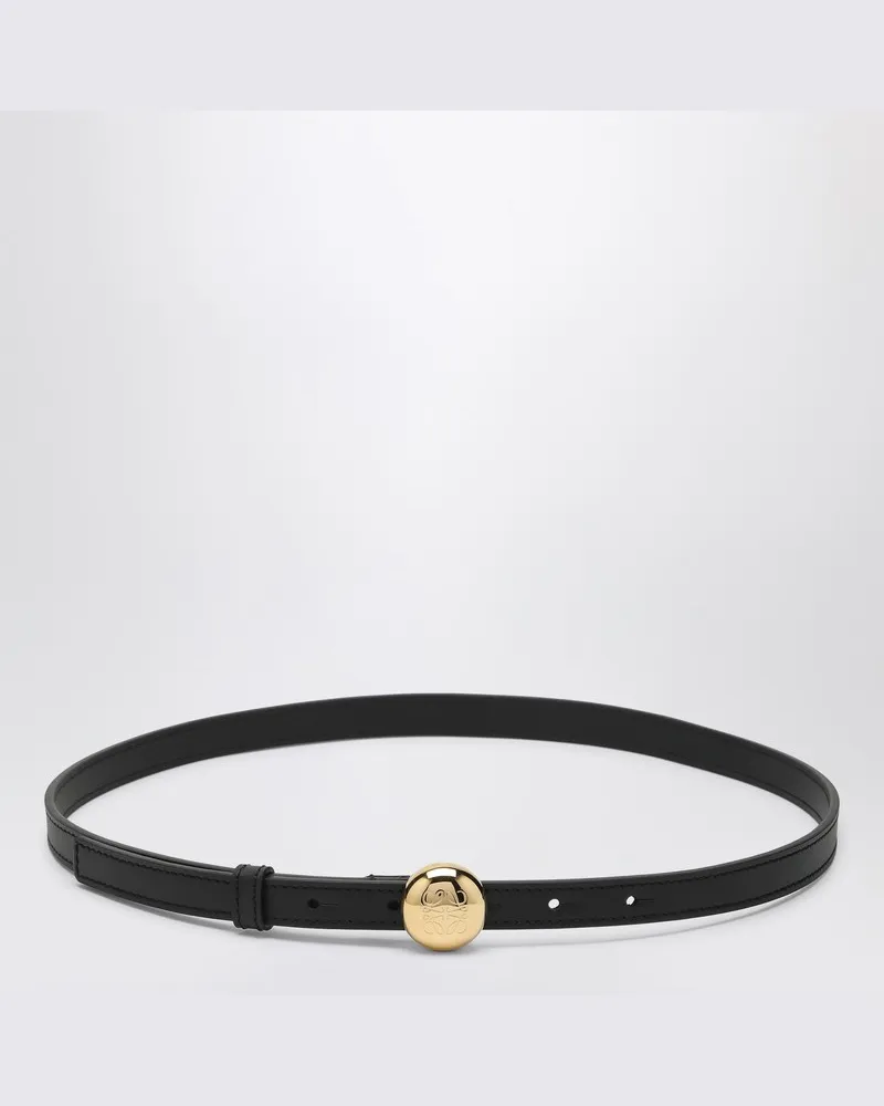 Loewe Pebble Anagram Gürtel schwarz Schwarz