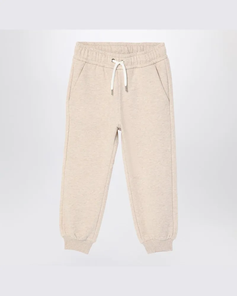 Chloé Beigefarbene Jogginghose aus Baumwolle Beige