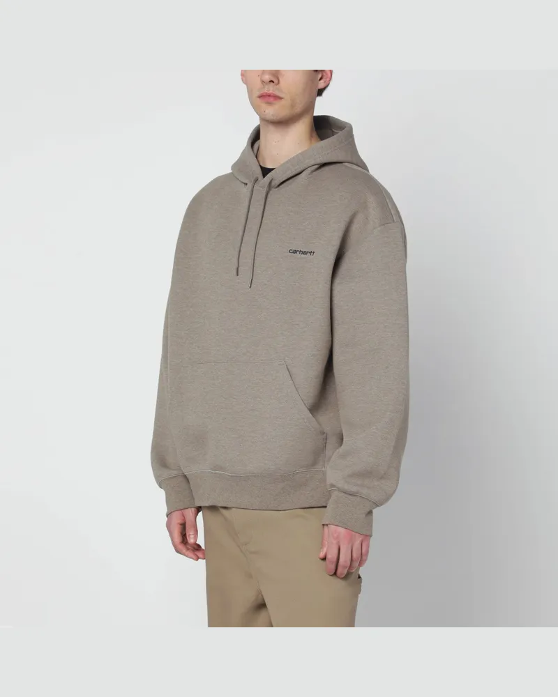 Carhartt WIP Hooded Alda Sweatshirt in Brass Beige