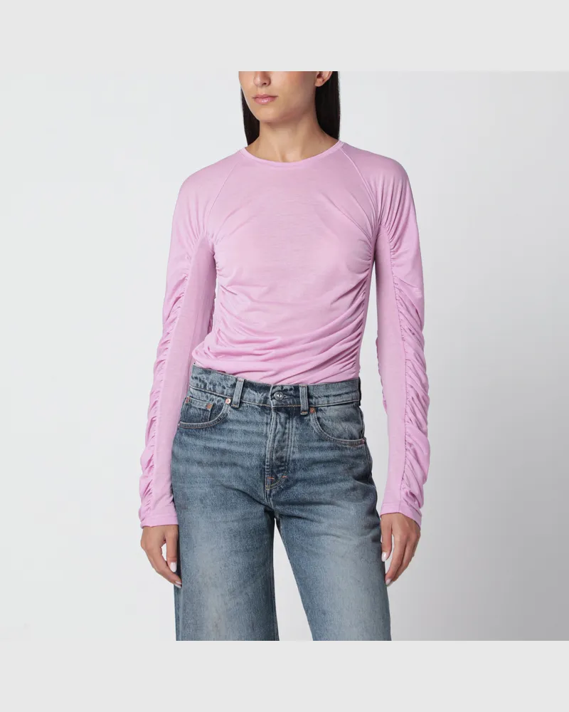 J.W.Anderson Orchideenrosa Top aus Baumwollmischjersey Pink