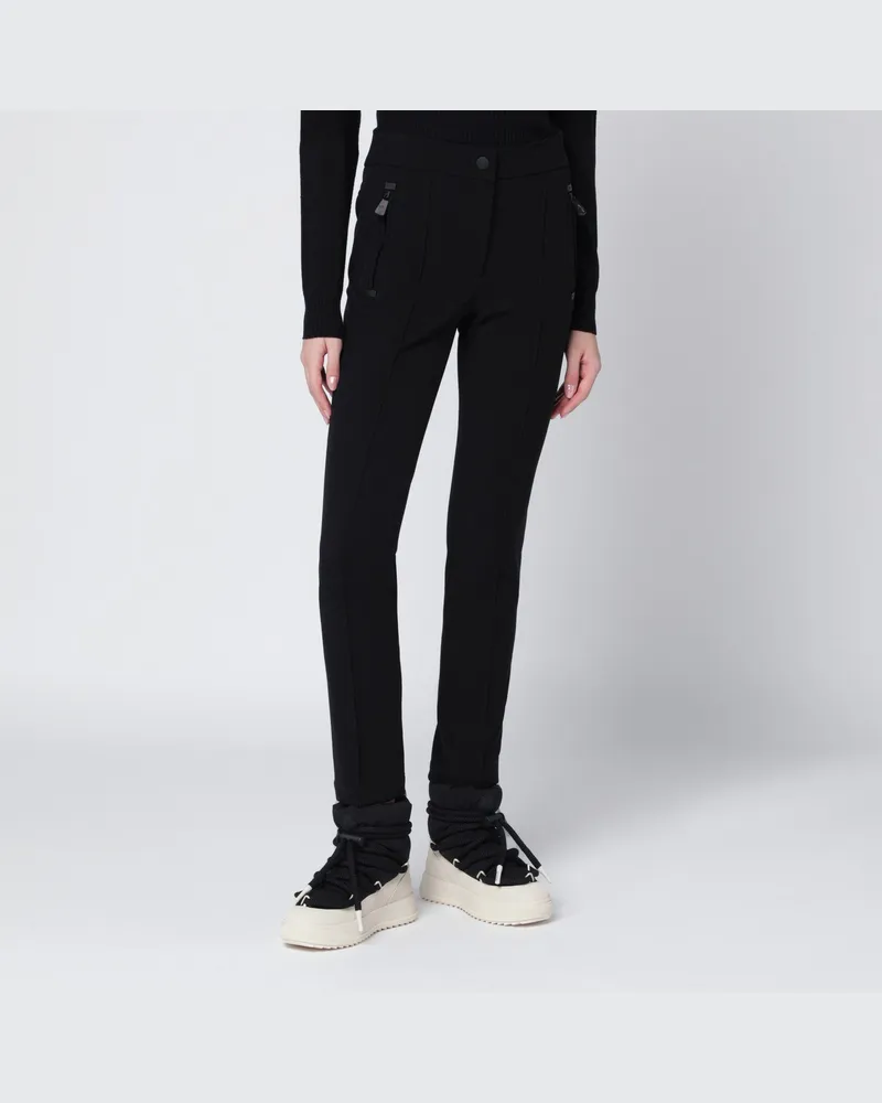 Moncler Schwarze Slim-Hose aus GORE-TEX Black