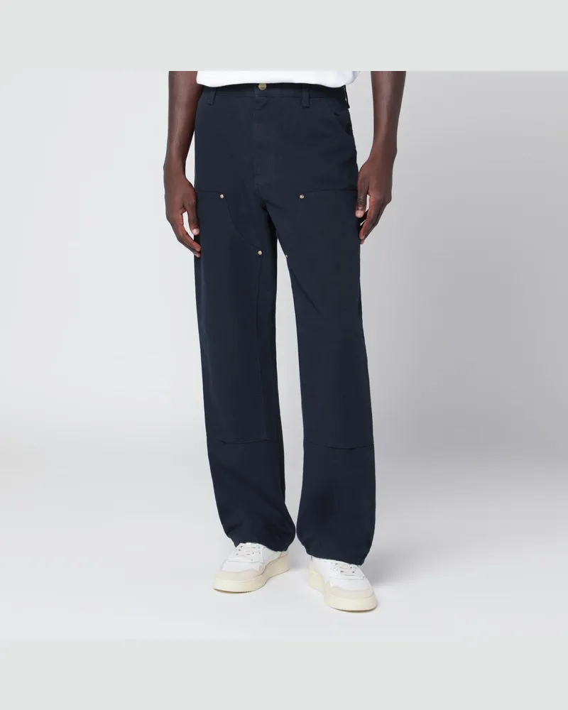 Carhartt WIP Double Knee Pant Dark Navy Blau