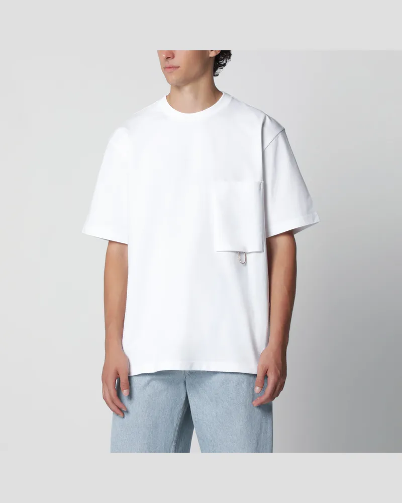 Bottega Veneta Weißes T-Shirt aus Baumwolljersey White