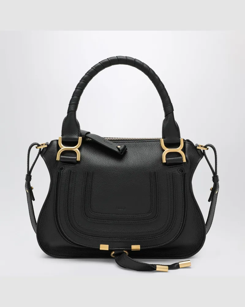 Chloé Marcie kleine Tasche in Schwarz Blue