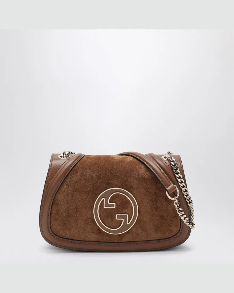 Gucci Mittelgroße Blondie Schultertasche in Braun Brown
