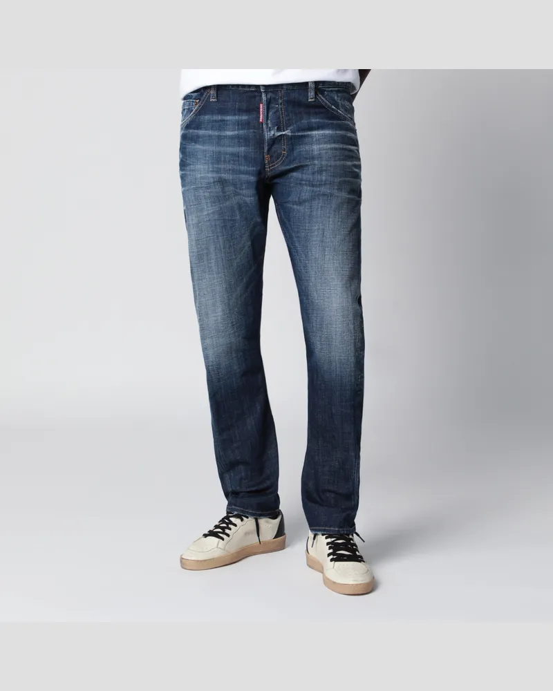 Dsquared2 Blaue Jeans mit Wascheffekt Blue