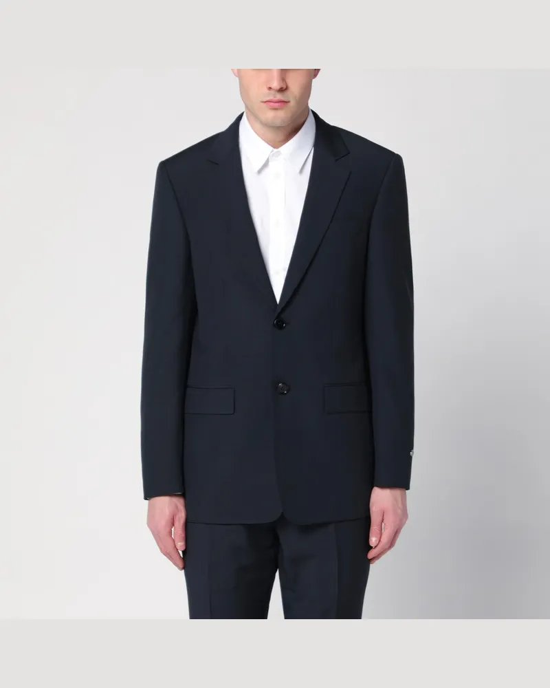 Burberry Marineblaue Jacke aus Wollgemisch Blau