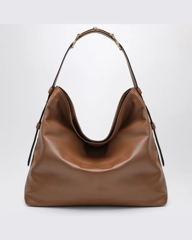 Gucci Große braune Beatrix-Schultertasche Braun