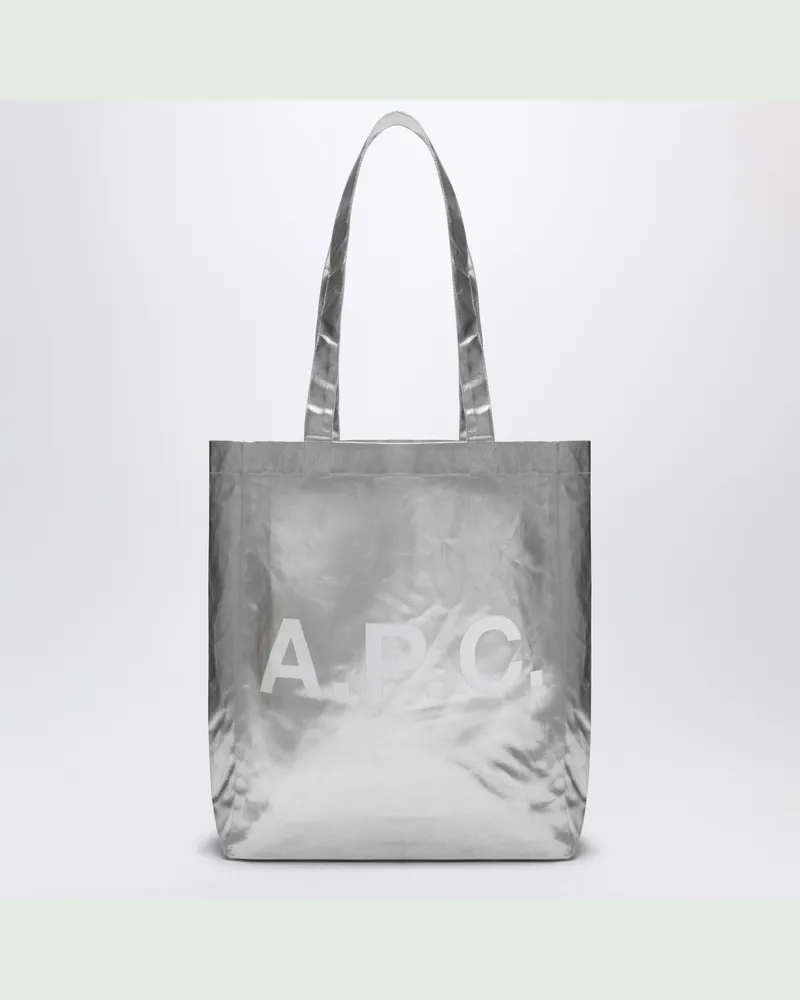 A.P.C. Lou Tragetasche in metallischem Silber Metal