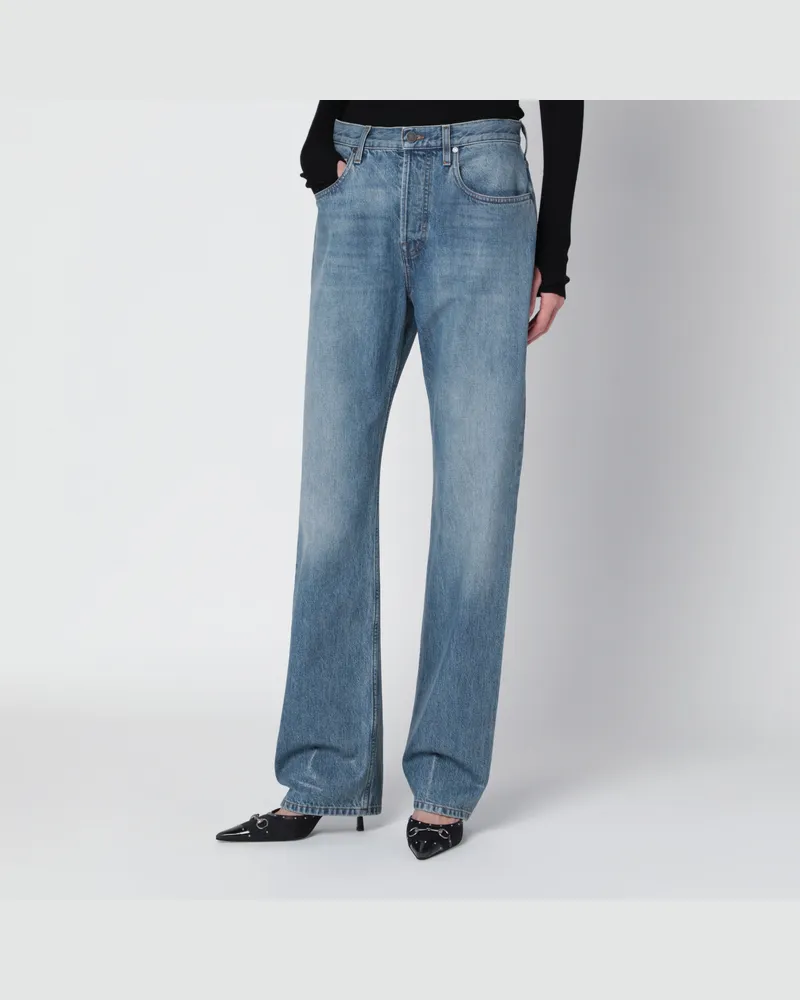 Gucci Baumwoll-Denimhose mit weicher Beschichtung Light