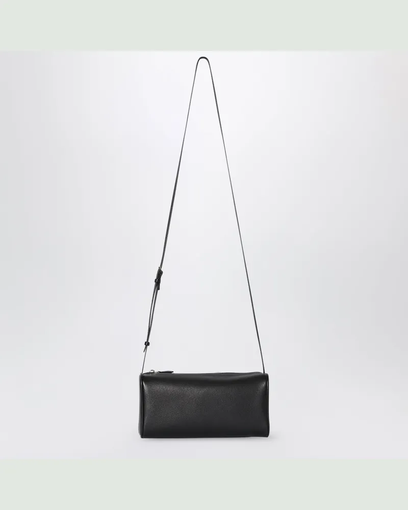 The Row 90er Schultertasche aus Nappaleder in Schwarz Black