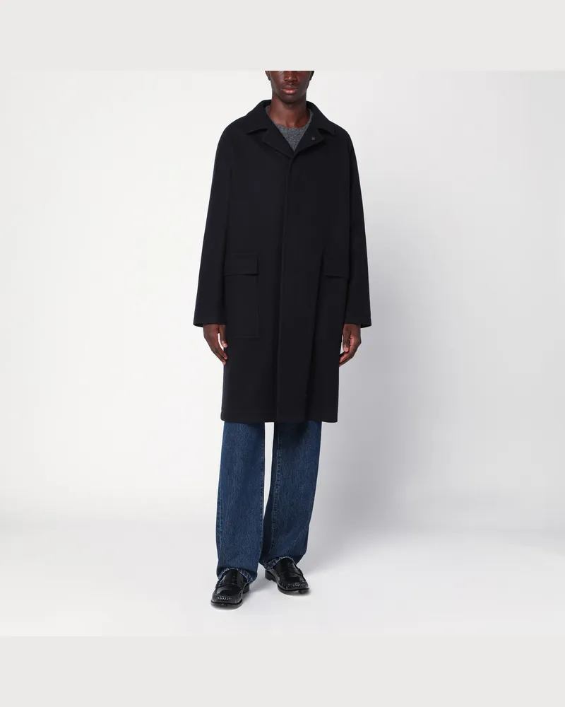 Tagliatore Loyds Mantel in Schwarz Schneider Blue