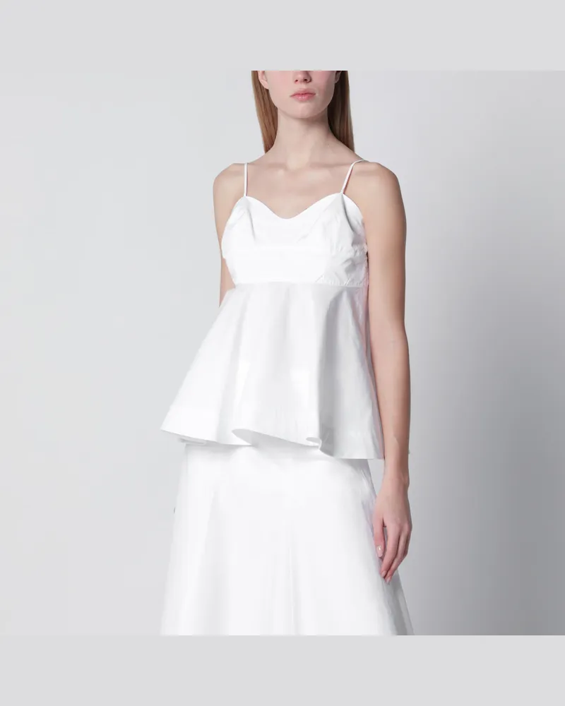 Róhe Peplum-Bustier in Optisch Weiß White