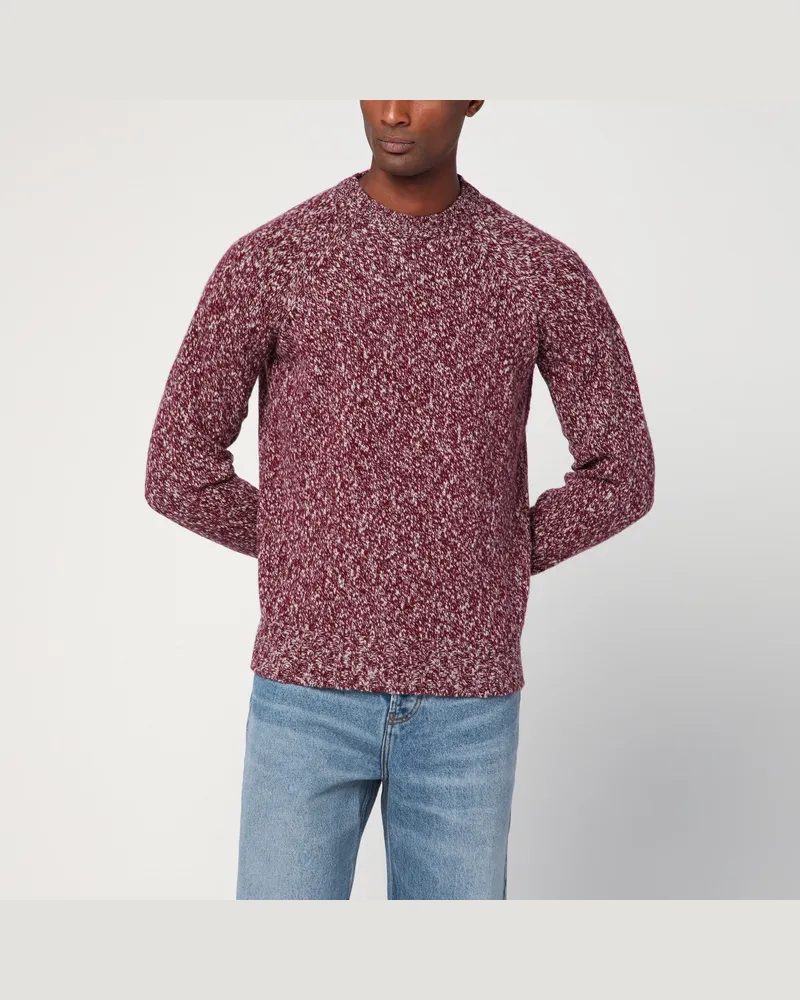 Drumohr  Pullover mit Traubenmuster aus Wolle Purple