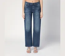 Blaue Jeans mit Washed-Effekt