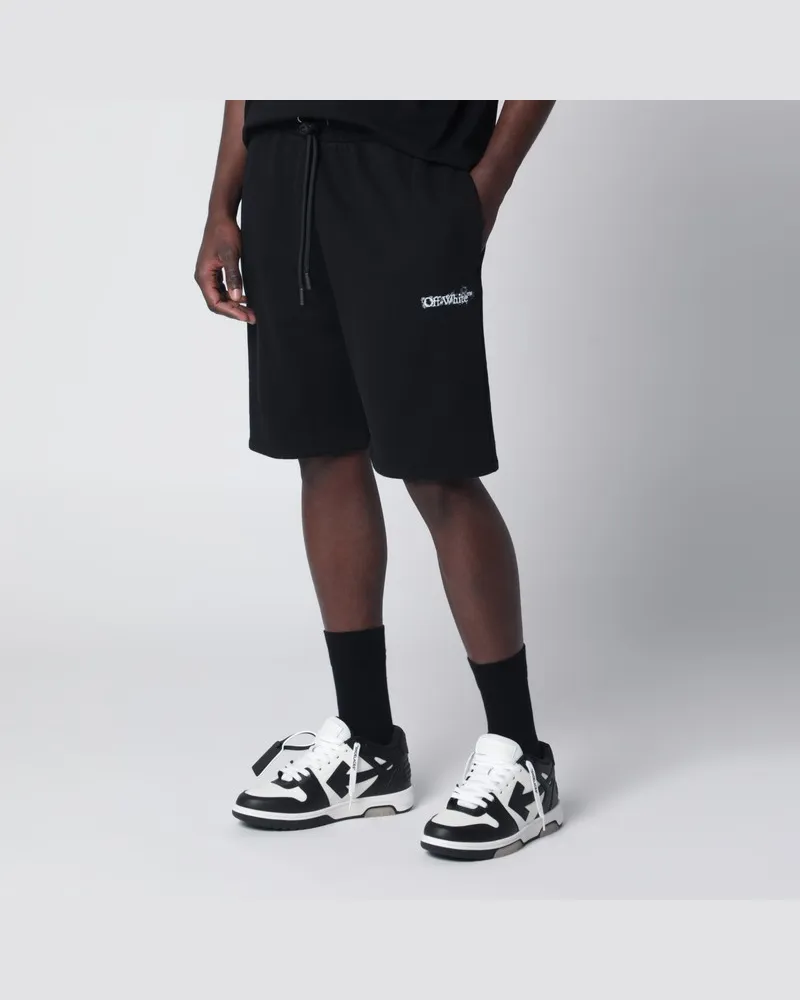 OFF-WHITE Heraldic Arrow Bermuda-Shorts schwarz Schwarz