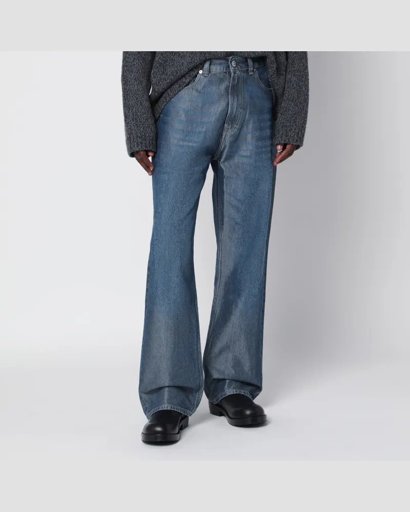 Our Legacy Third Cut Electric Blue Washed Jeans Blue