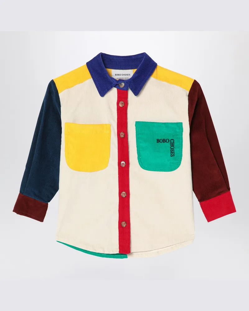BOBO CHOSES Mehrfarbiges Hemd aus Cord Multicolor