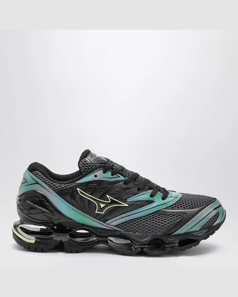 Mizuno Wave Prophecy Sneakers in Black Sand / Grossular Green / Black Multicolor
