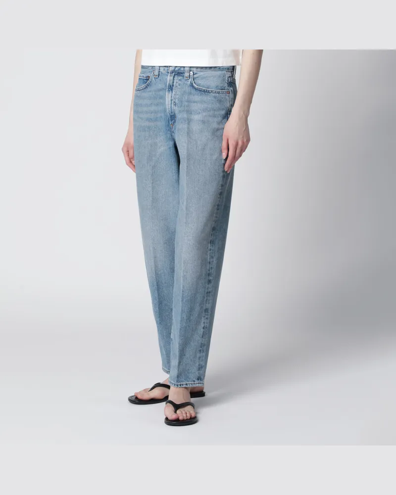 AGOLDE 80er Jeans mit Falten aus Indigo-Denim Light