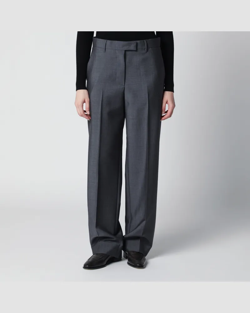 Miu Miu Graue Hose aus Wollmischung Grey