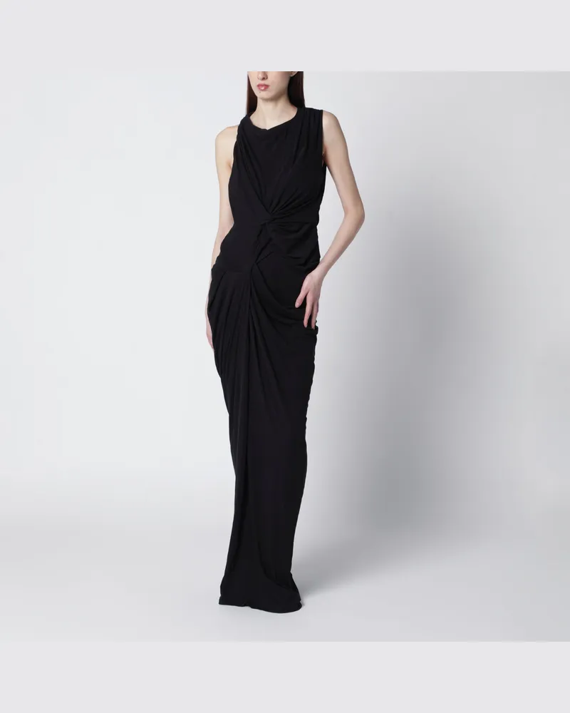 Entire Studios Langes Kleid Oaklyn in Rußfarbe Black