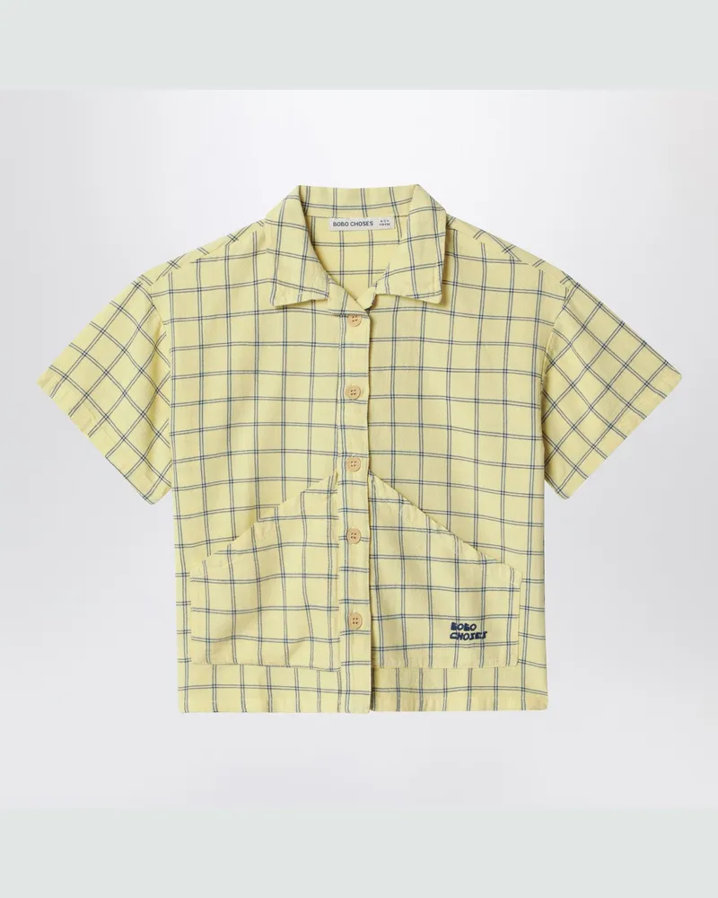 BOBO CHOSES Gelbes Hemd mit Karomuster Yellow