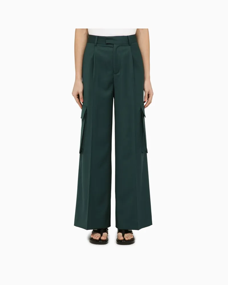 Amiri Forstgrüne Wollhose Grün