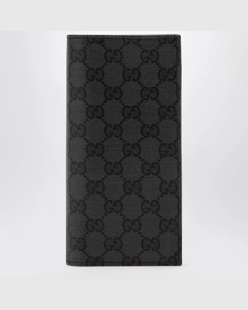 Gucci Essence Classic long wallet in black GG fabric Black