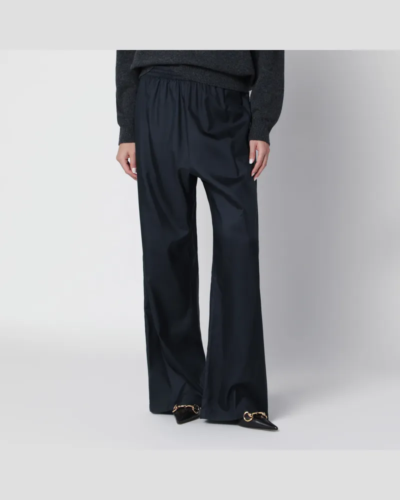 Gucci Blue technical silk poplin trousers Blue
