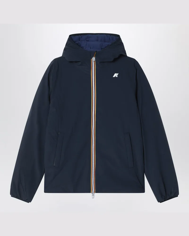 K-Way Wendbare Jack-Jacke in Blau/Kobaltblau 
