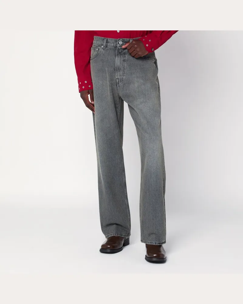 Our Legacy Graue Jeans mit Washed-Effekt Grau
