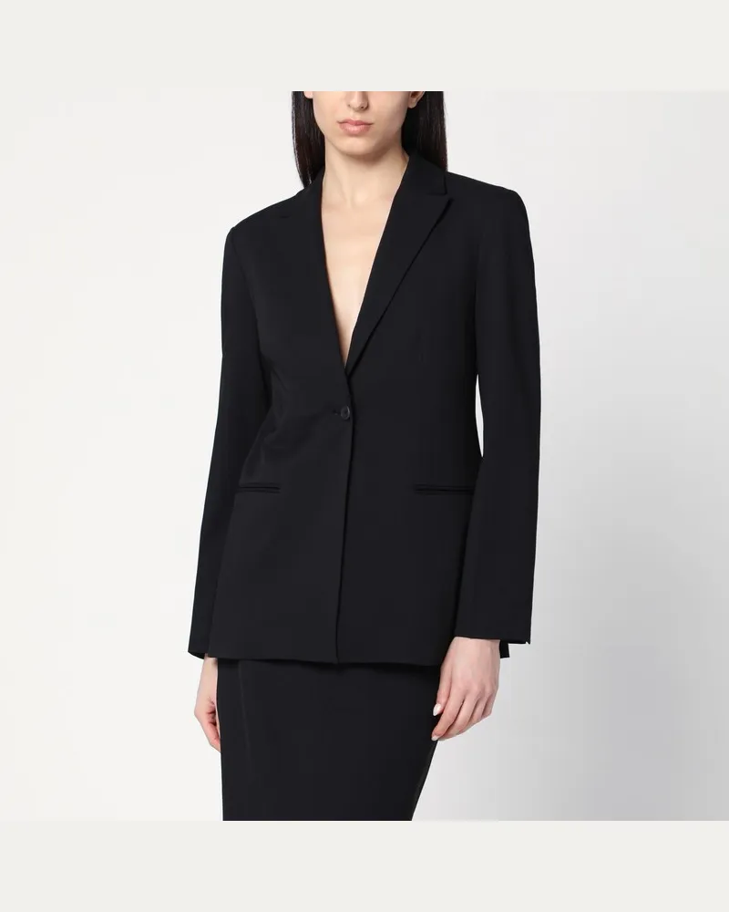 Calvin Klein Schwarze Einreiherjacke Schwarz