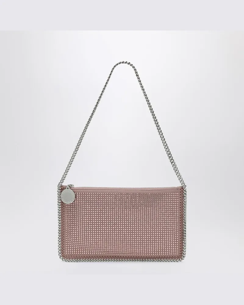Stella McCartney Falabella Pinke Clutch-Umhängetasche mit Strasssteinen Rosa